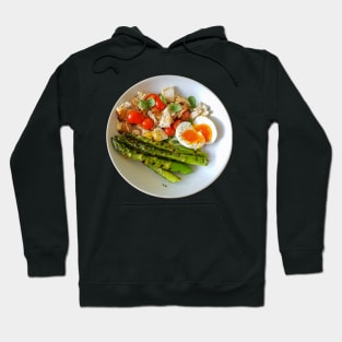 Food Chicken Salad and Asparagus Photo Hoodie